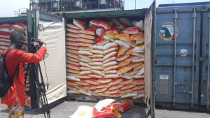 Anti-smuggling task force intercepts rice concealed in sand
