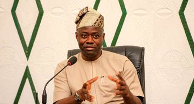 The Governor of Oyo State- Seyi Makinde