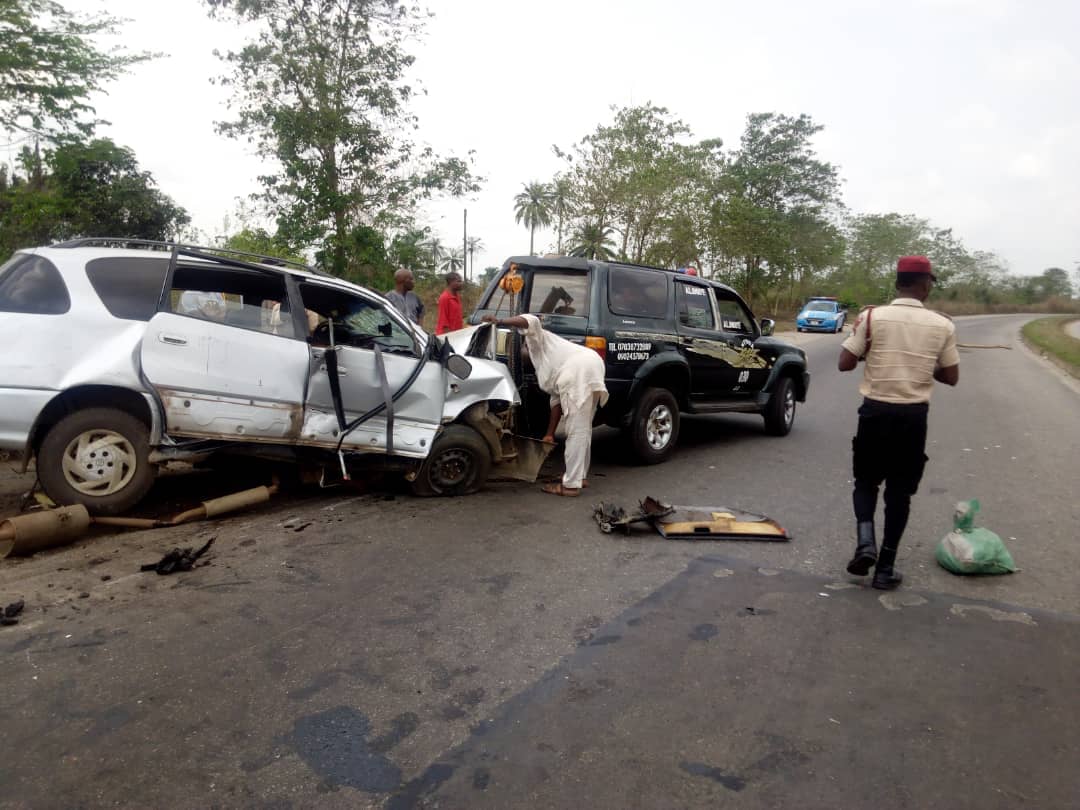 An accident scene in Nigeria.