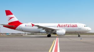 Austrian Airlines airplane.