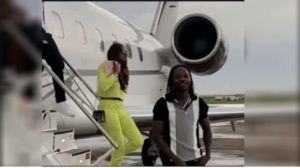The Executive Jets aircraft which flew Naira Marley.