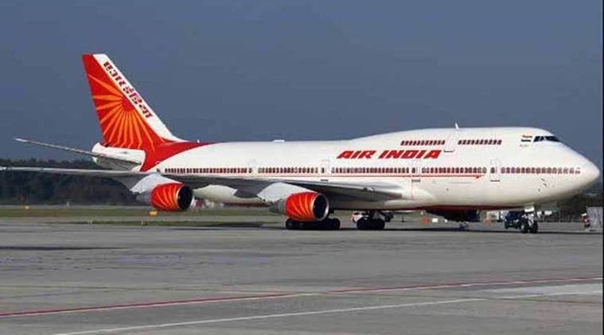 An Air India airplane.