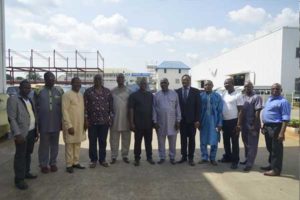 Government officials from Sierra Leone visited the Innoson factory in Nnewi.