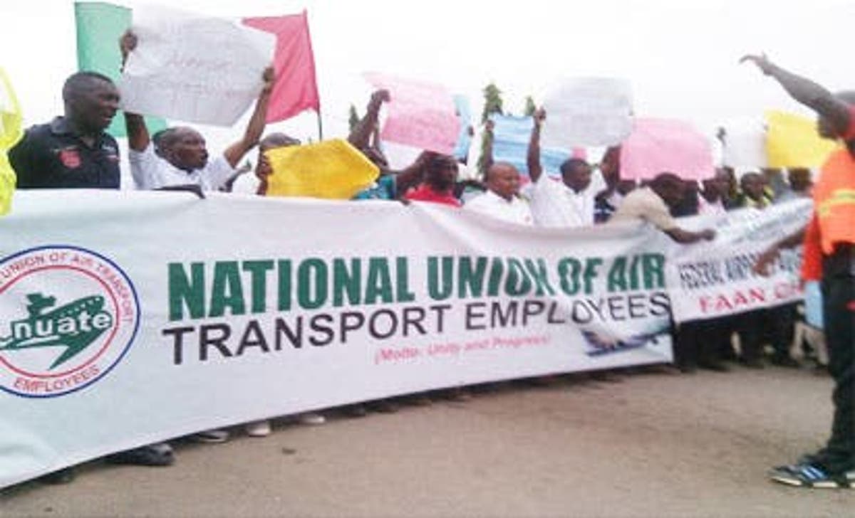 National Union of Air Transport Employee Protest.