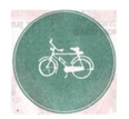 Compulsory Cycle Track Sign
