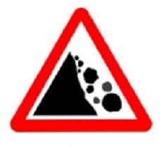 Falling Rock signs