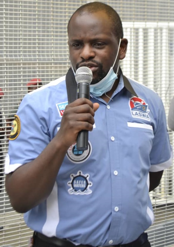 The General Manager of LASWA, Mr. Damilola Emmanuel.