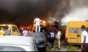 Fire guts section of LASTMA headquarters in Oshodi