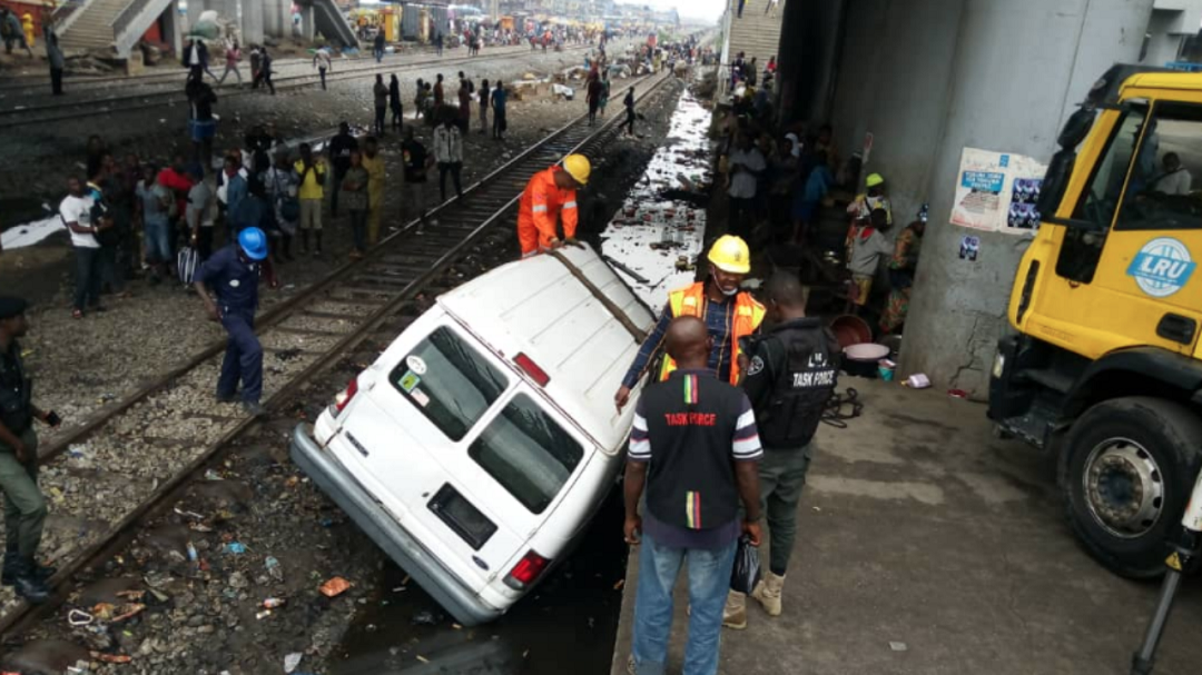 Train collides with bus at Oshodi, one confirmed dead