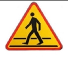 Pedestrian crossing Road Signs