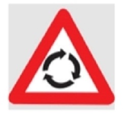 Roundabout road signs
