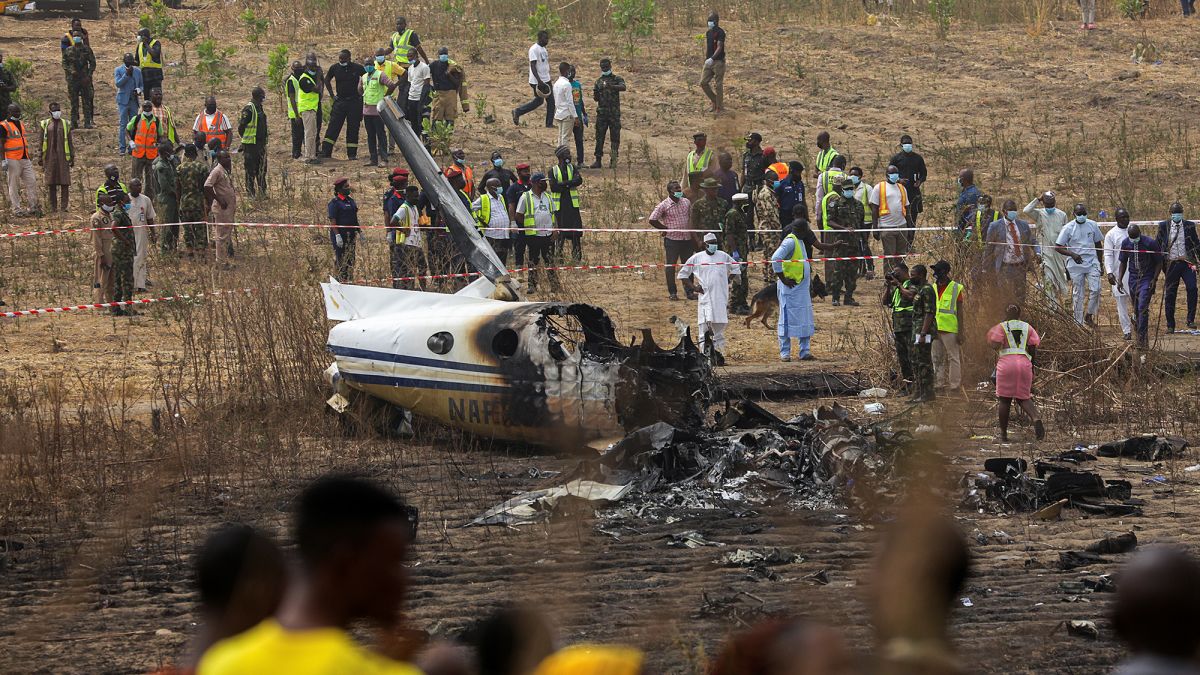 Scene of the plane crash