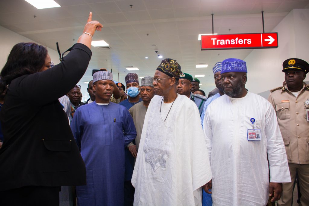 Minister of Information visits the new MMIA Terminal