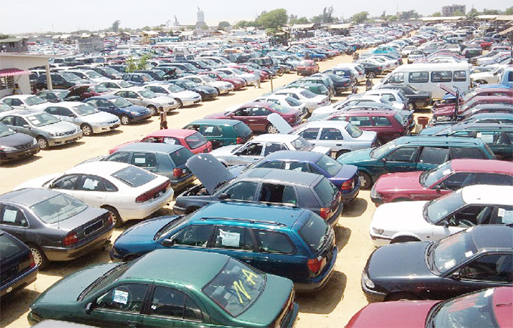 An automobile car dealership in Lagos Island