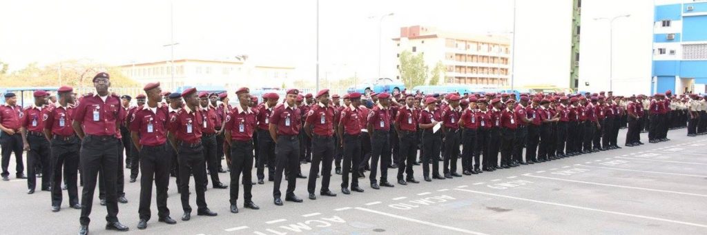 A cross section of Officers after FRSC Recruitment